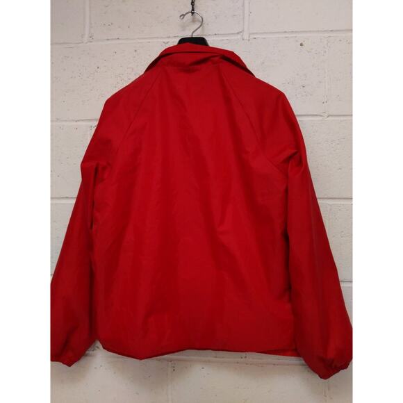 VTG Auburn Windbreaker Jacket National Sheriffs Association Red Sz L Nylon USA - Picture 7 of 10